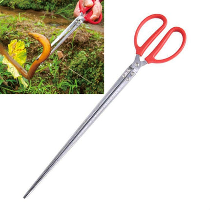 4 PCS Rice Eel Clip Lobster Tongs Rice Eel Clip Crab Loach Pliers Fish Control Garbage Clip, Size:52cm, Style:Straight-garmade.com
