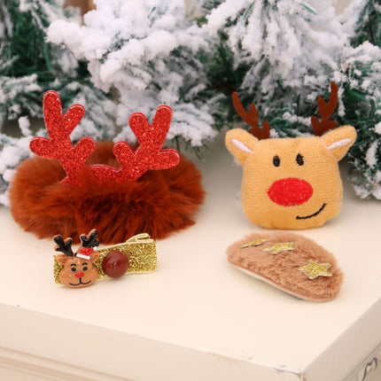 Christmas Gift Hairpin Brooch Bracelet Christmas Accessories(Deer)-garmade.com
