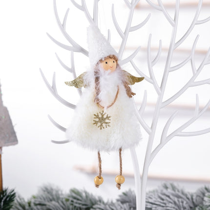 Angel Christmas Decorations Christmas Tree Pendant Children Gifts(White)-garmade.com