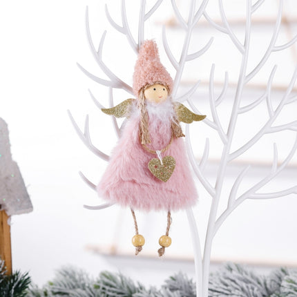 Angel Christmas Decorations Christmas Tree Pendant Children Gifts(Pink)-garmade.com