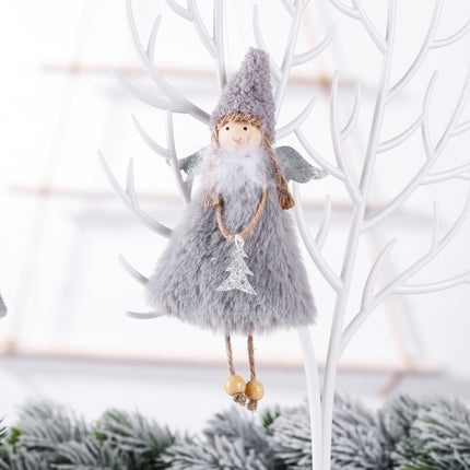 Angel Christmas Decorations Christmas Tree Pendant Children Gifts(Grey)-garmade.com