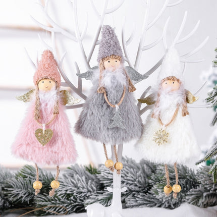 Angel Christmas Decorations Christmas Tree Pendant Children Gifts(Grey)-garmade.com