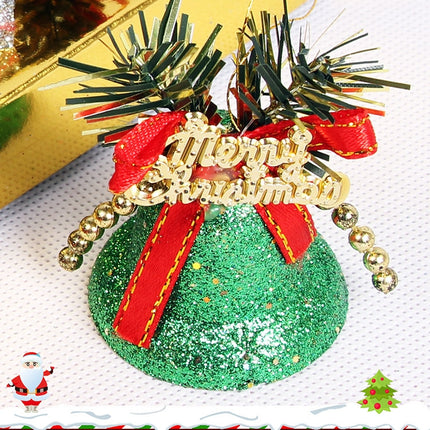 Colorful Glitter Bells Christmas Tree Accessories, Specification: Small-garmade.com