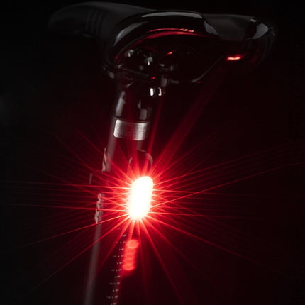 GOOFY DT-6005 Bike Light USB Rechargeable Tail Light Mountain Bike Night Warning LED Light, Colour: 6005B Red White Light-garmade.com