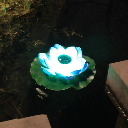 Solar Outdoor Waterproof Floating Light Garden Courtyard Lotus Light(Pink)-garmade.com