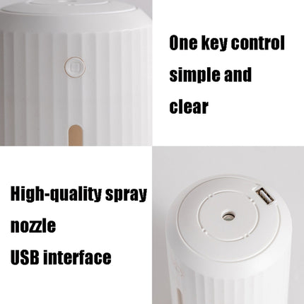 E15 Home Car Disinfection USB Humidifier Aroma Diffuser Portable Desktop Sprayer(Glacier White)-garmade.com