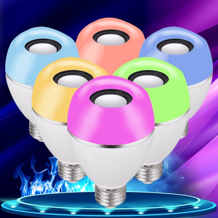 E27 LED Music Bulb Smart Colorful Remote Control Wake Up Light, Color temperature: APP Multi-link Music Light-garmade.com