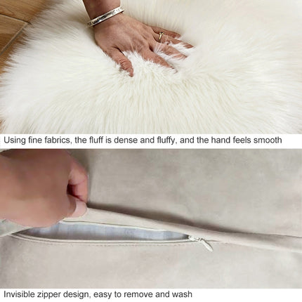 Home Cushion Pillow can be Washed without Core Heart-shaped Pillowcase, Size: 40x50cm(Khaki)-garmade.com