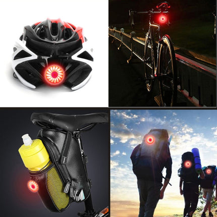 Bicycle Smart Sensor Brake Light USB Tail Light Warning Light(Silver)-garmade.com