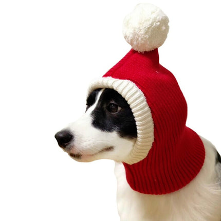 Pet Autumn & Winter Woolen Christmas Hat, Size: L-garmade.com
