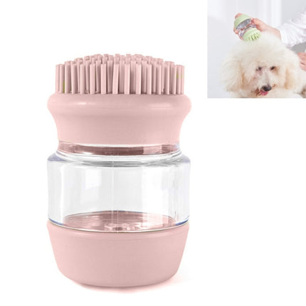 Pet Bath Brush Silicone Multifunctional Massage Pet Supplies(Pink)-garmade.com