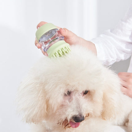 Pet Bath Brush Silicone Multifunctional Massage Pet Supplies(Pink)-garmade.com