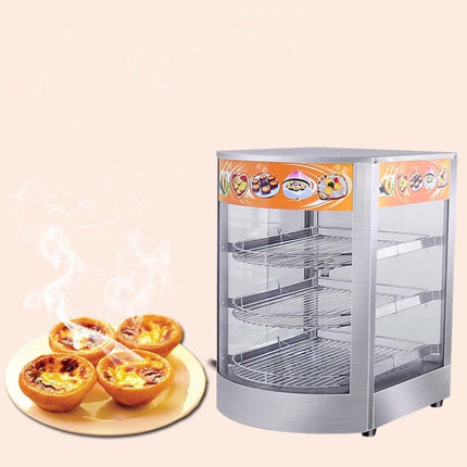 DH-1P Three-layer Electrical Heating Holding Cabinet Egg Tart Pizza Bread Food Heating Constant Temperature Holding Display Cabinet, CN Plug-garmade.com
