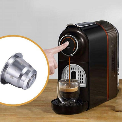 Reusable Stainless Steel Coffee Capsules with Multiple Filling Coffee Filters(Silver)-garmade.com