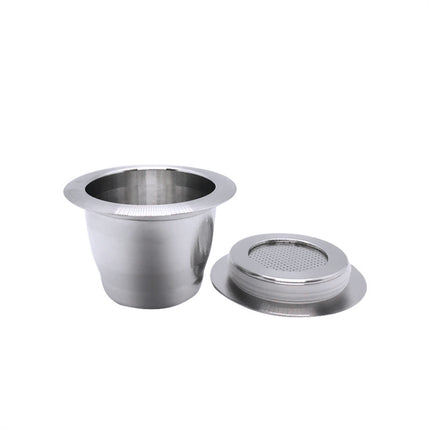 Reusable Stainless Steel Coffee Capsules with Multiple Filling Coffee Filters(Silver)-garmade.com