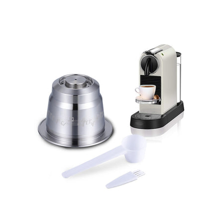 Reusable Stainless Steel Coffee Capsules with Multiple Filling Coffee Filters(Silver)-garmade.com