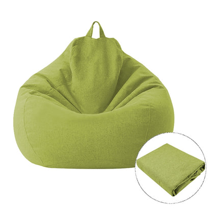 Lazy Sofa Bean Bag Chair Fabric Cover, Size: 70x80cm(Green)-garmade.com