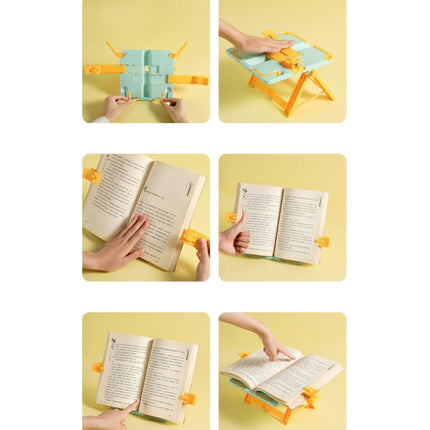 2 PCS Portable Multifunctional Book Holder For Children Reading Frame(Blue)-garmade.com