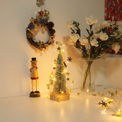 2m 20LEDs Christmas String Lights Christmas Bells Ball Decoration Lamp, Style: Christmas Tree Bell-garmade.com