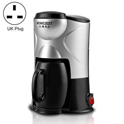 Homezest Household Small Coffee Machine Fully Automatic Portable Mini Single Cup Coffee Maker, Style:UK Plug(Black)-garmade.com
