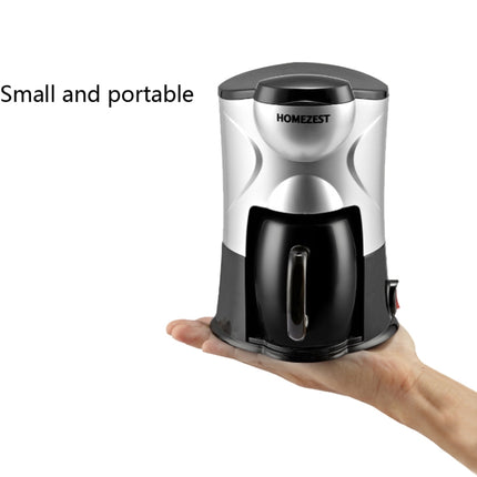 Homezest Household Small Coffee Machine Fully Automatic Portable Mini Single Cup Coffee Maker, Style:UK Plug(Black)-garmade.com