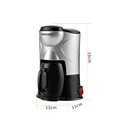 Homezest Household Small Coffee Machine Fully Automatic Portable Mini Single Cup Coffee Maker, Style:EU Plug(Black)-garmade.com