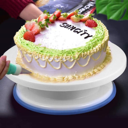 60 PCS/Set Cake Turntable Set Decorating Table Decorating Mouth Silicone Bag Baking DIY Combination-garmade.com