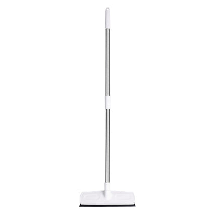 Retractable Floor Brush Bathroom Cleaning & Wiping Dual Purpose Brush Long-handled Bristle Floor Brush, Size:1M(White)-garmade.com