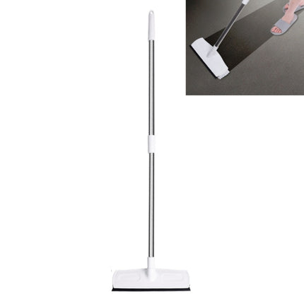 Retractable Floor Brush Bathroom Cleaning & Wiping Dual Purpose Brush Long-handled Bristle Floor Brush, Size:1.4M(White)-garmade.com