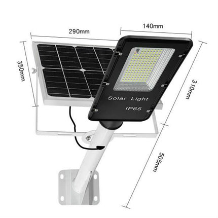 T3 122 LEDs Solar Street Light Outdoor Waterproof Road Lighting Smart Street Light with Remote Control-garmade.com