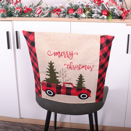 Christmas Decoration Seat Cover Linen Handicraft Household Seat Cover, Specification: Plaid Car-garmade.com