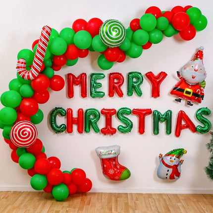 Christmas Balloon Set Merry Christmas Party Background Decoration-garmade.com