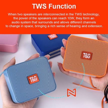 T&G TG166 Color Portable Wireless Bluetooth Small Speaker(Blue)-garmade.com