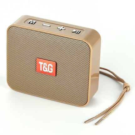 T&G TG166 Color Portable Wireless Bluetooth Small Speaker(Brown)-garmade.com