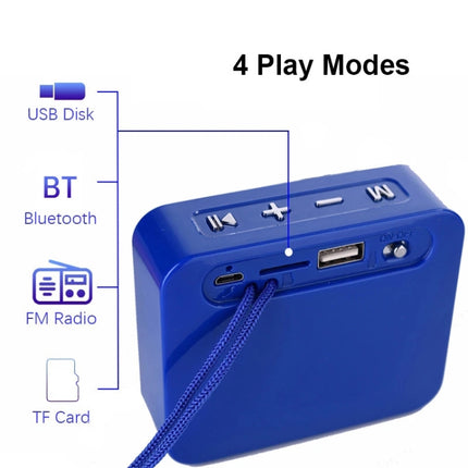T&G TG166 Color Portable Wireless Bluetooth Small Speaker(Light Blue)-garmade.com