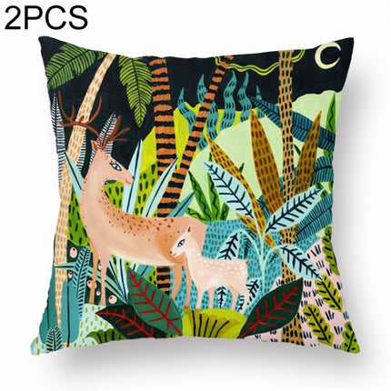 2 PCS Summer Light and Soft Pillow Peach Skin Pillowcase(T-60040-08)-garmade.com