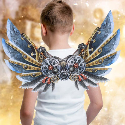 Halloween Carnival Dress Up Adult Children Mechanical Punk Decorative Wings, Size:Child-garmade.com