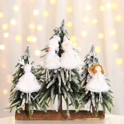 5 PCS Christmas Ornaments Christmas Tree Small Pendant Fireplace Window Ornaments(Snowman)-garmade.com