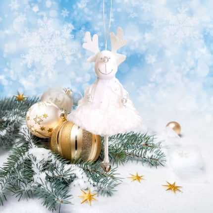 5 PCS Christmas Ornaments Christmas Tree Small Pendant Fireplace Window Ornaments(Elk)-garmade.com