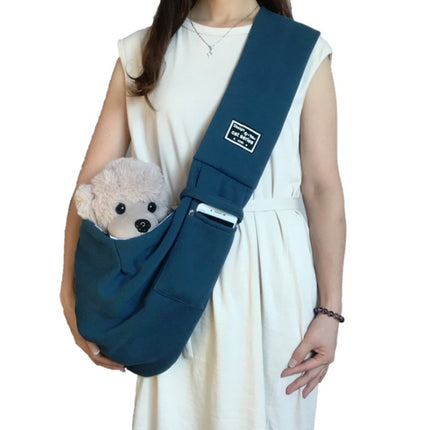 Pet Outing Carrier Bag Cotton Messenger Shoulder Bag, Colour: Blue-garmade.com