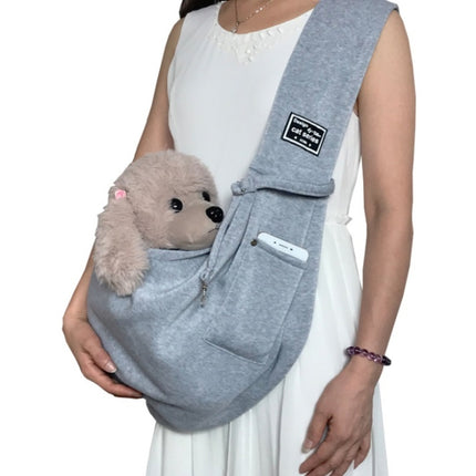Pet Outing Carrier Bag Cotton Messenger Shoulder Bag, Colour: Gray-garmade.com