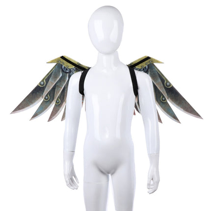 Halloween Carnival Stage Dress Up Props Adult Children Cosplay Punk Blade Wings, Style:Chlid-garmade.com