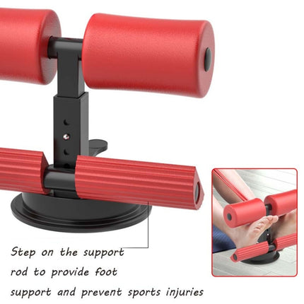 Suction-cup Abdominal Curler Sit-up Aid Household Waistcoat Line, Style:Without Drawstring(Red)-garmade.com