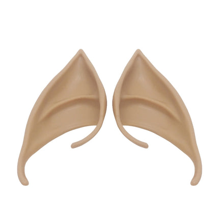 1pair Halloween Elf Latex Ears Cosplay Props, Size: 10cm(Complexion)-garmade.com