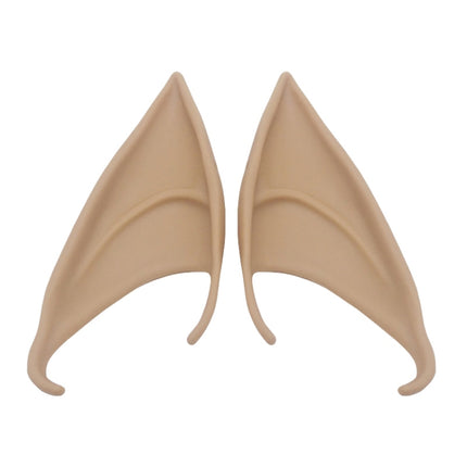 1pair Halloween Elf Latex Ears Cosplay Props, Size: 12cm(Complexion)-garmade.com