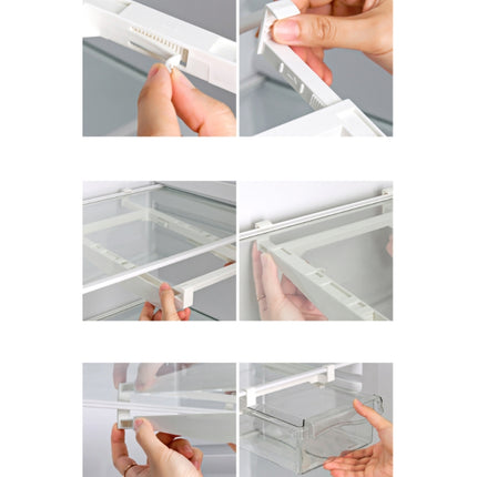 Refrigerator Storage Box Drawer Type Square Household Multifunctional Food Preservation Box, Specification: 1 Fresh Box-garmade.com