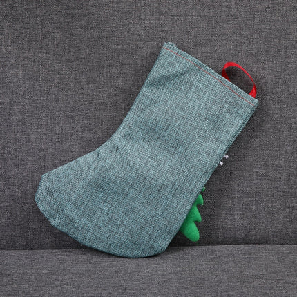 3 PCS Christmas Decorations Medium Christmas Stocking Gift Bag(Green Old Man)-garmade.com