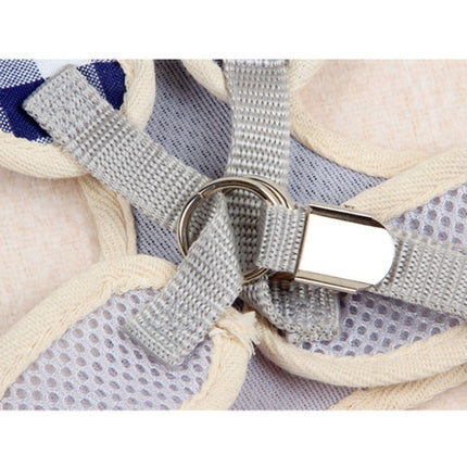 Pet Traction Rope Chest Harness Anti-break Away Vest Type Small Dog Walking Rope, Size:S(Beige)-garmade.com