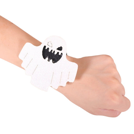 Halloween Pop Ring Bracelet Ghost Festival Gift Party Decorations(White Ghost)-garmade.com