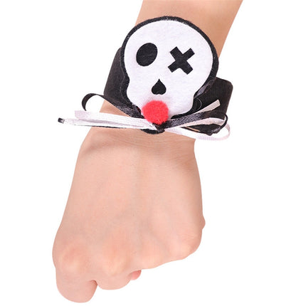 Halloween Pop Ring Bracelet Ghost Festival Gift Party Decorations(Skull)-garmade.com